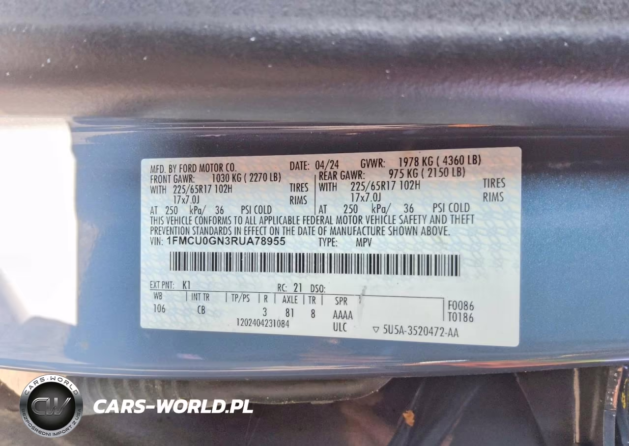 2024 Ford Escape Active VIN:1FMCU0GN3RUA78955 - 13