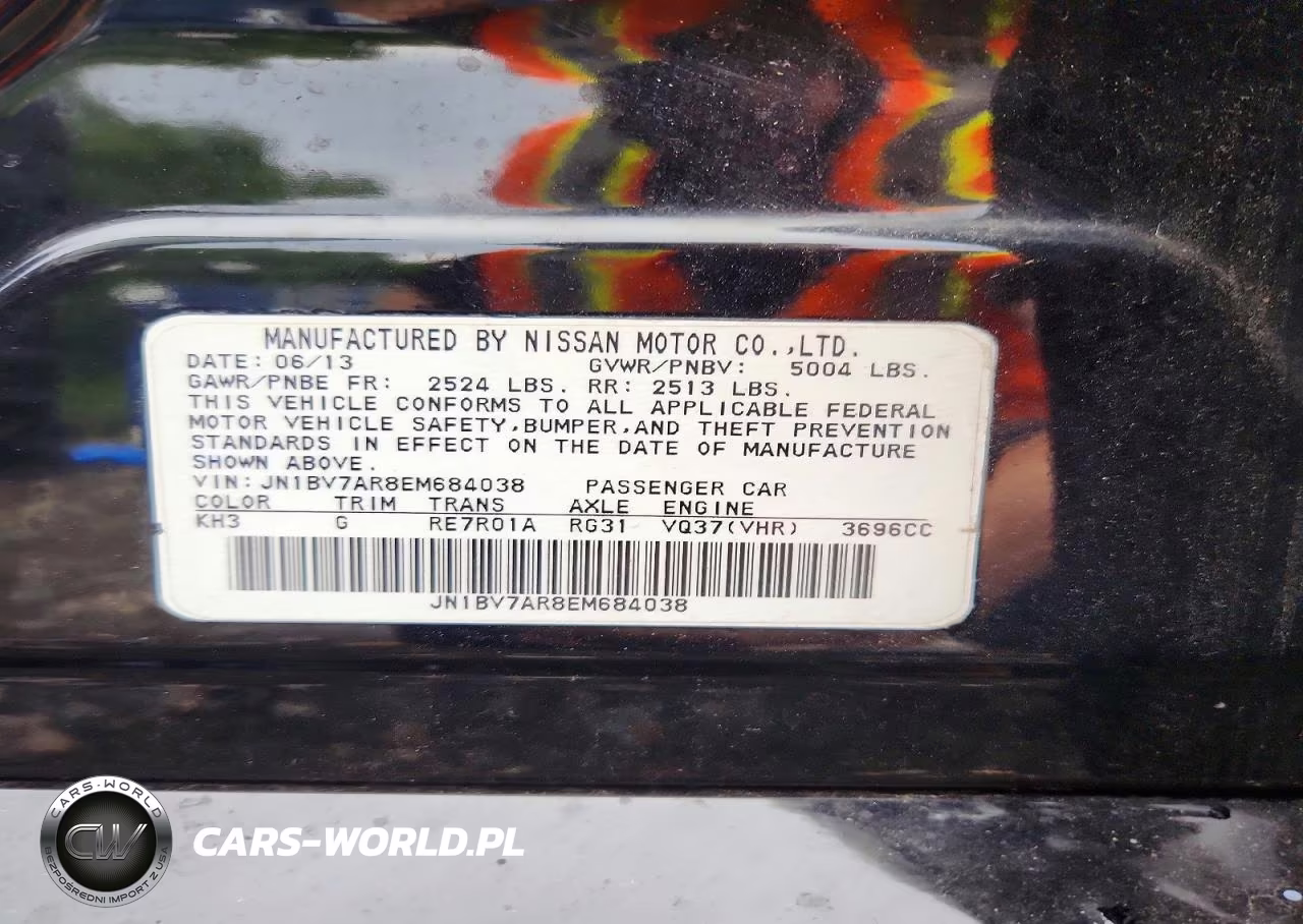 2014 Infiniti Q50 Base VIN:JN1BV7AR8EM684038 - 13