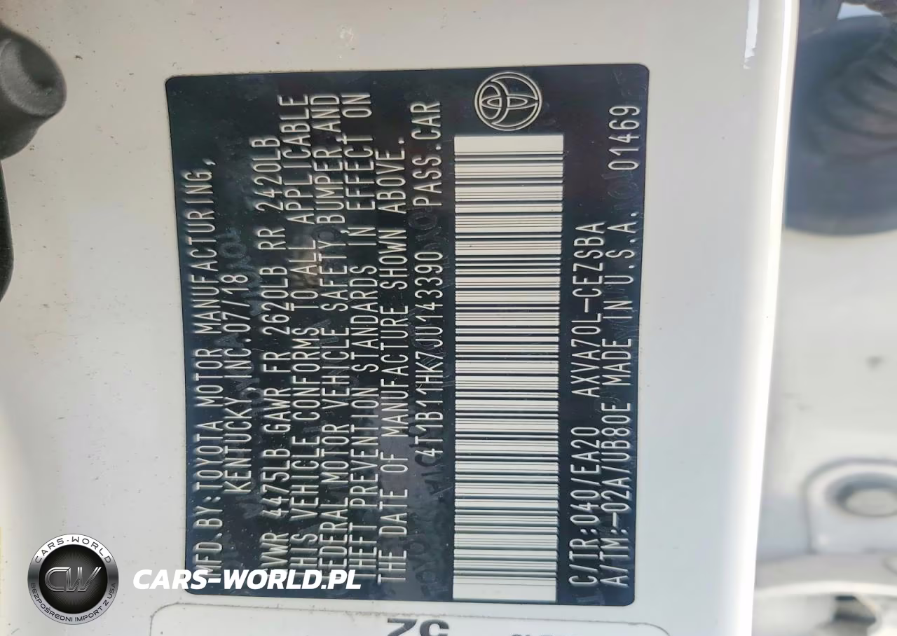 2018 Toyota Camry Se VIN:4T1B11HK7JU143390 - 10