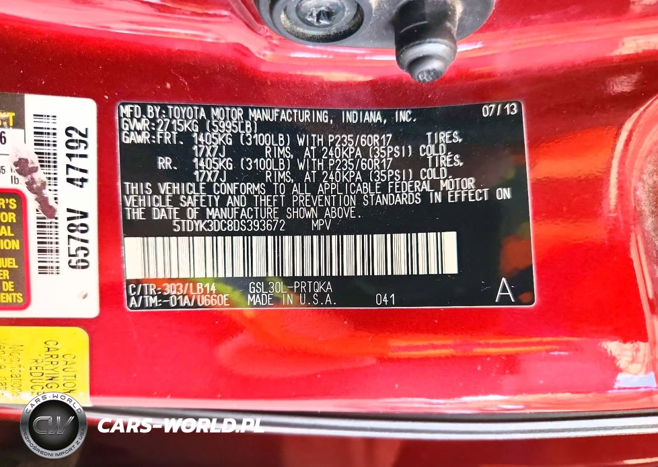 2013 Toyota Sienna Xle 8-Passenger VIN:5TDYK3DC8DS393672 - 14