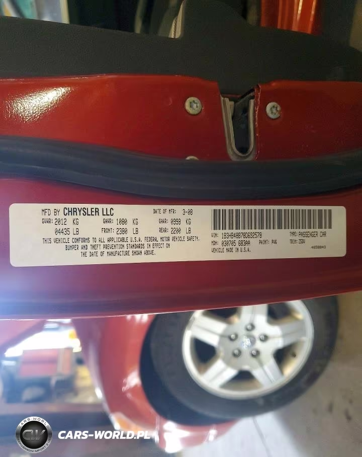 2008 Dodge Caliber Sxt VIN:1B3HB48B78D692578 - 13