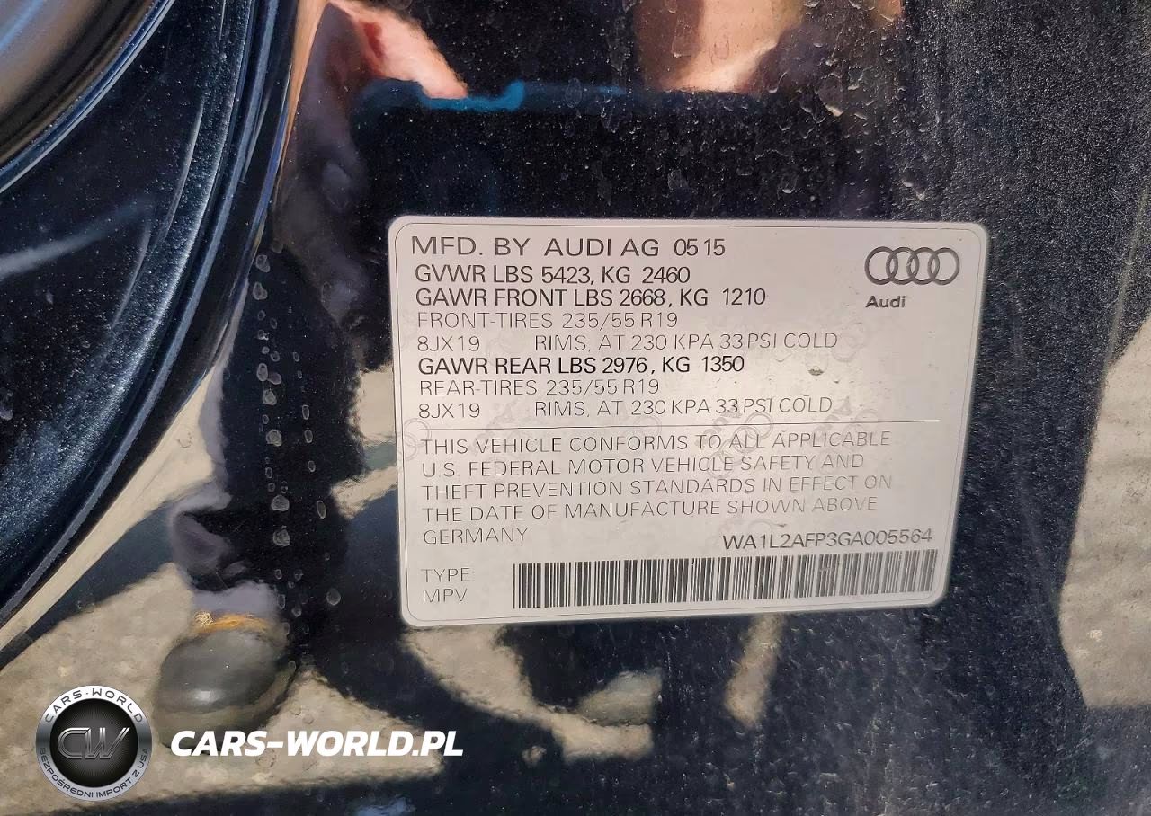 2016 Audi Q5 Premium Plus VIN:WA1L2AFP3GA005564 - 13