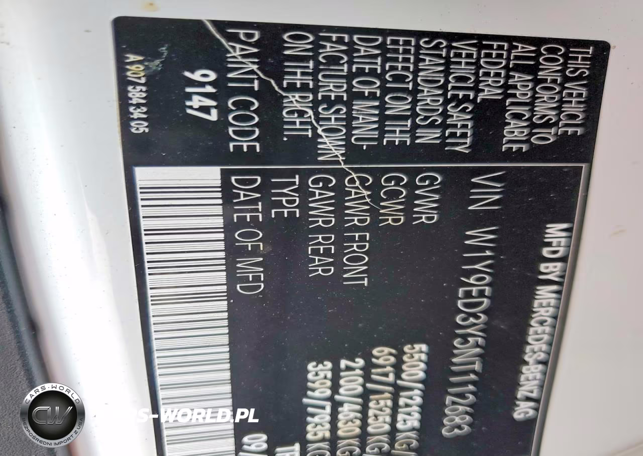 2022 Mercedes-Benz Sprinter 4500 Delivery Van VIN:W1Y9ED3Y5NT112683 - 13