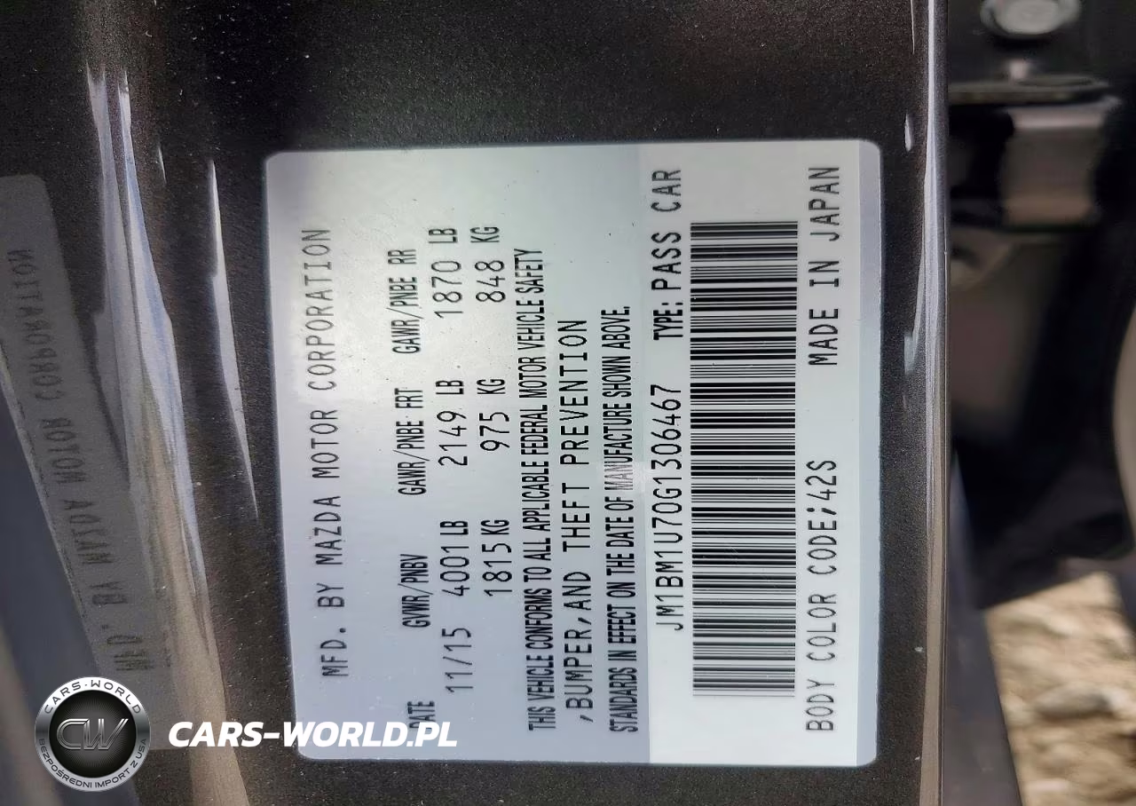 2016 Mazda 3 Sport VIN:JM1BM1U70G1306467 - 12