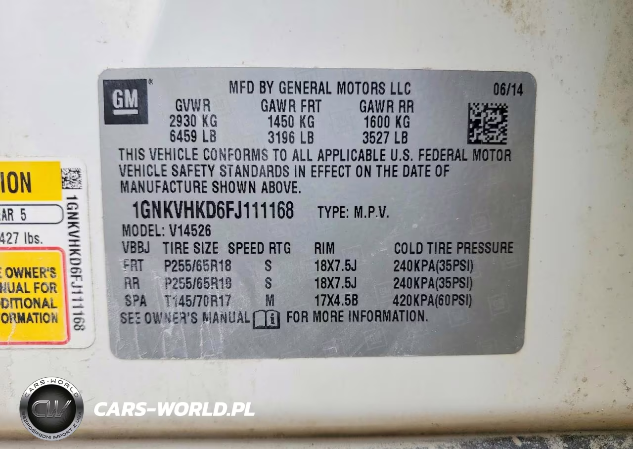 2015 Chevrolet Traverse Lt VIN:1GNKVHKD6FJ111168 - 13