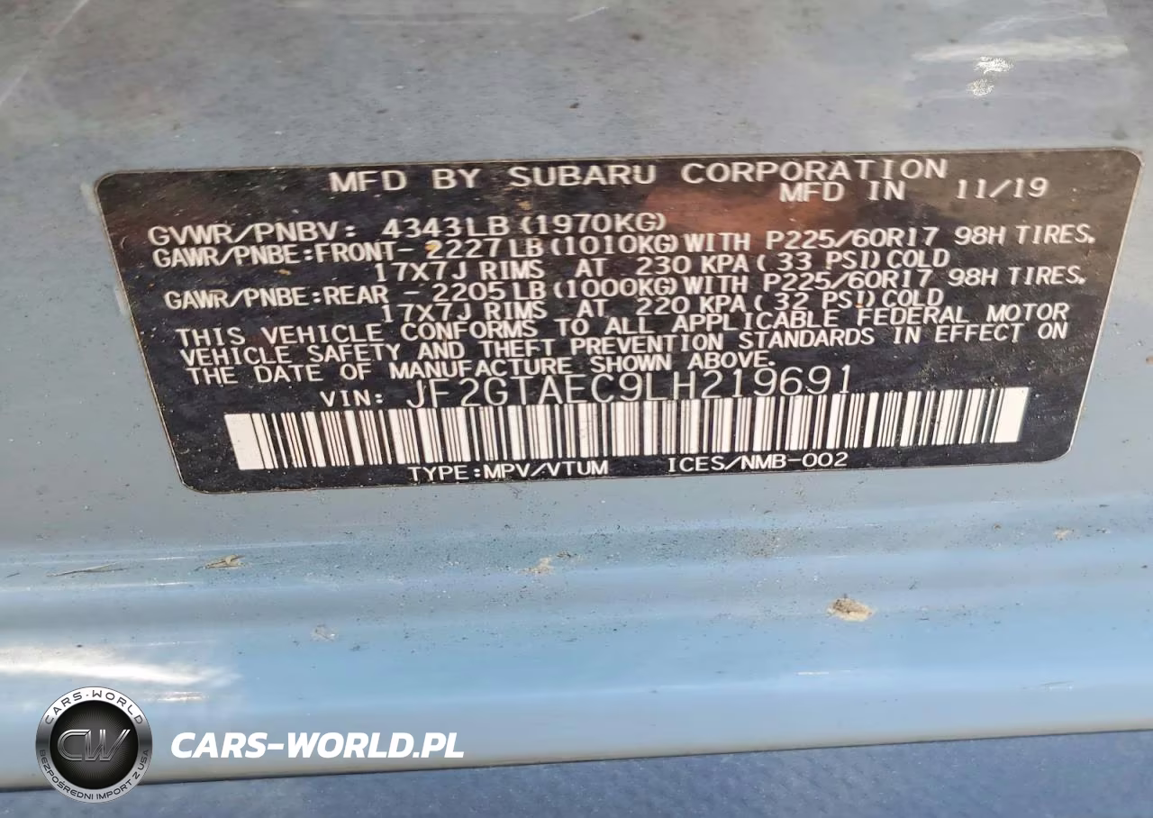 2020 Subaru Crosstrek Premium VIN:JF2GTAEC9LH219691 - 12