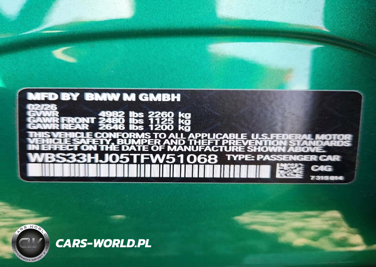 2026 BMW M3 Competition VIN:WBS33HJ05TFW51068 - 13