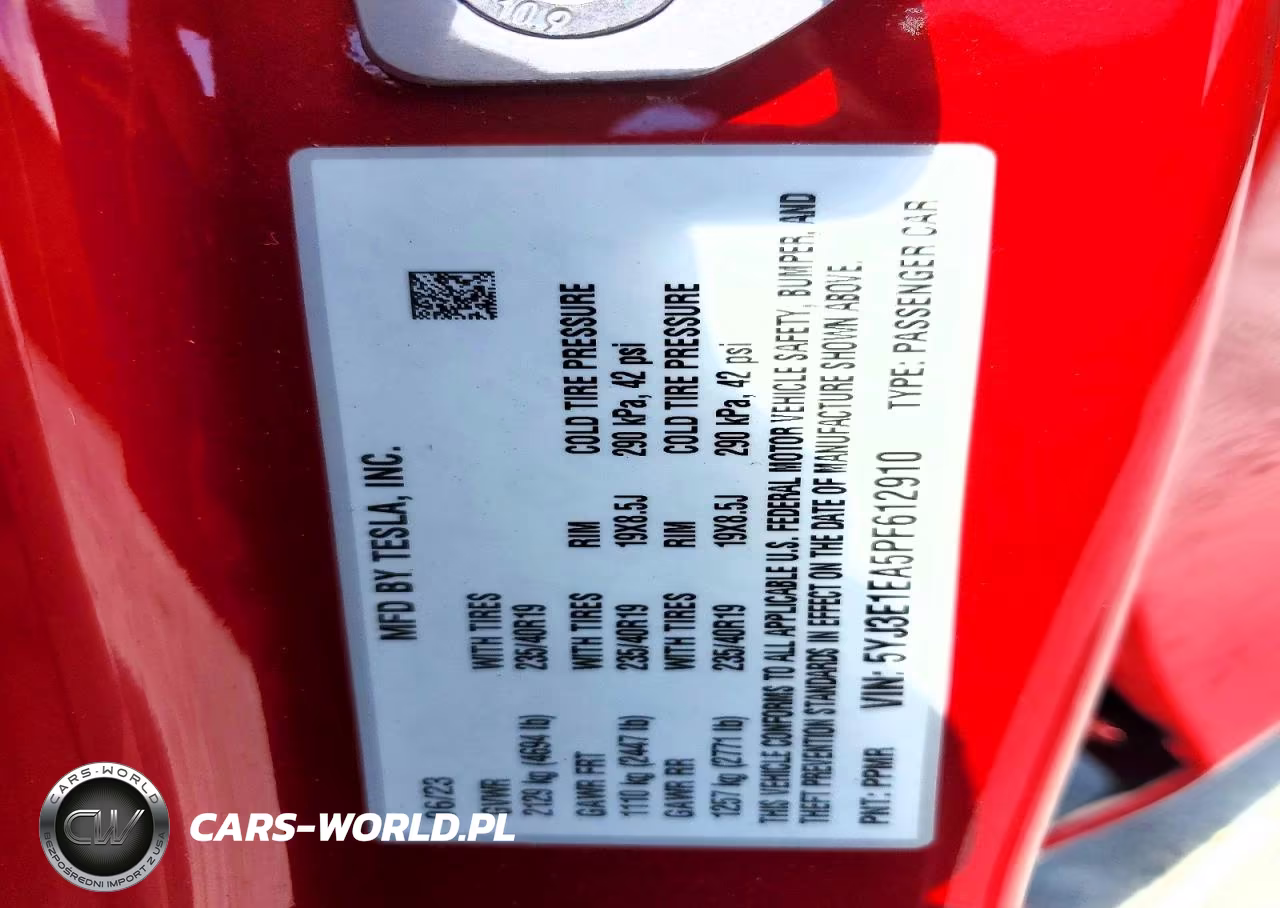 2023 Tesla Model 3 VIN:5YJ3E1EA5PF612910 - 12