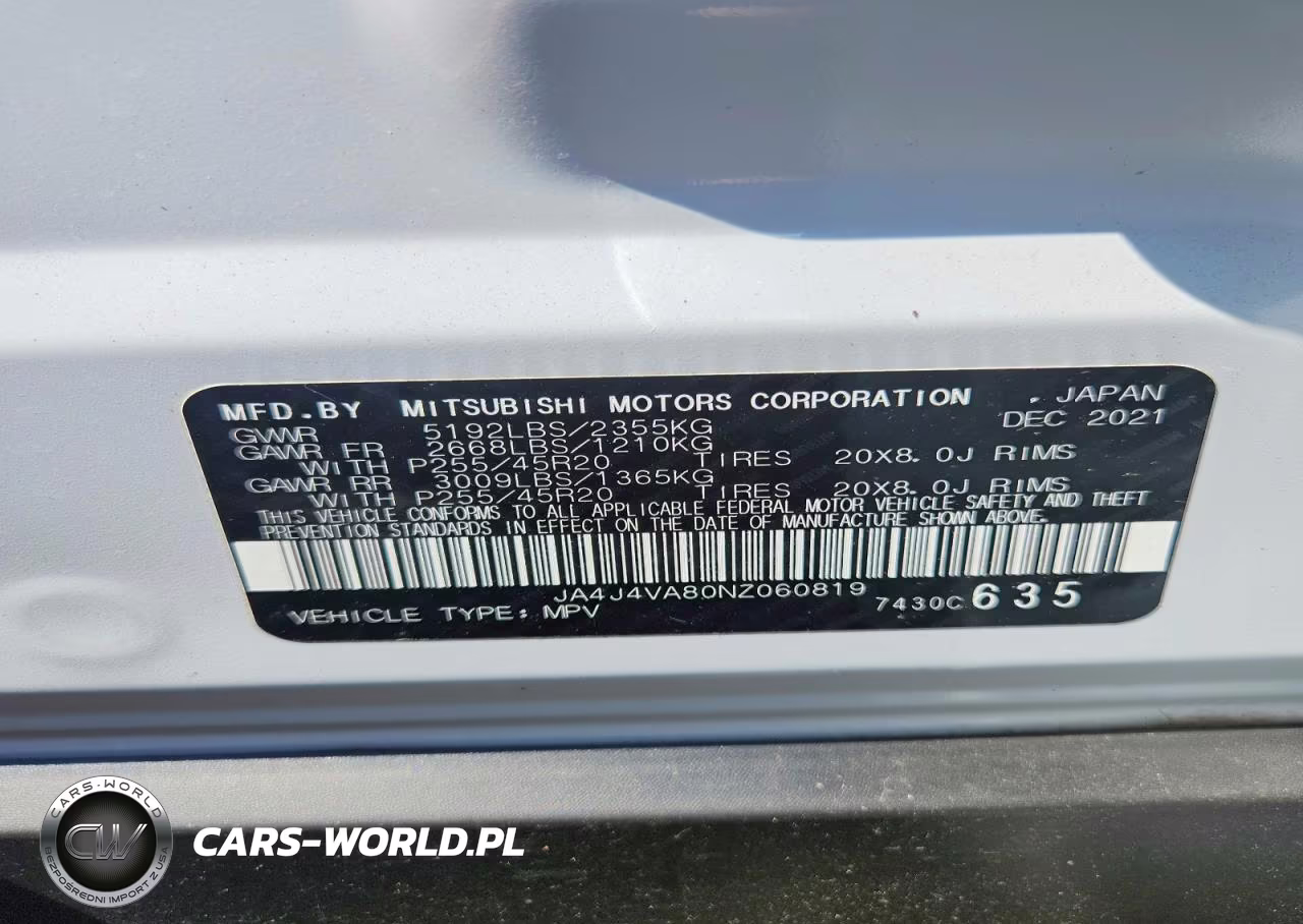 2022 Mitsubishi Outlander Sel VIN:JA4J4VA80NZ060819 - 12