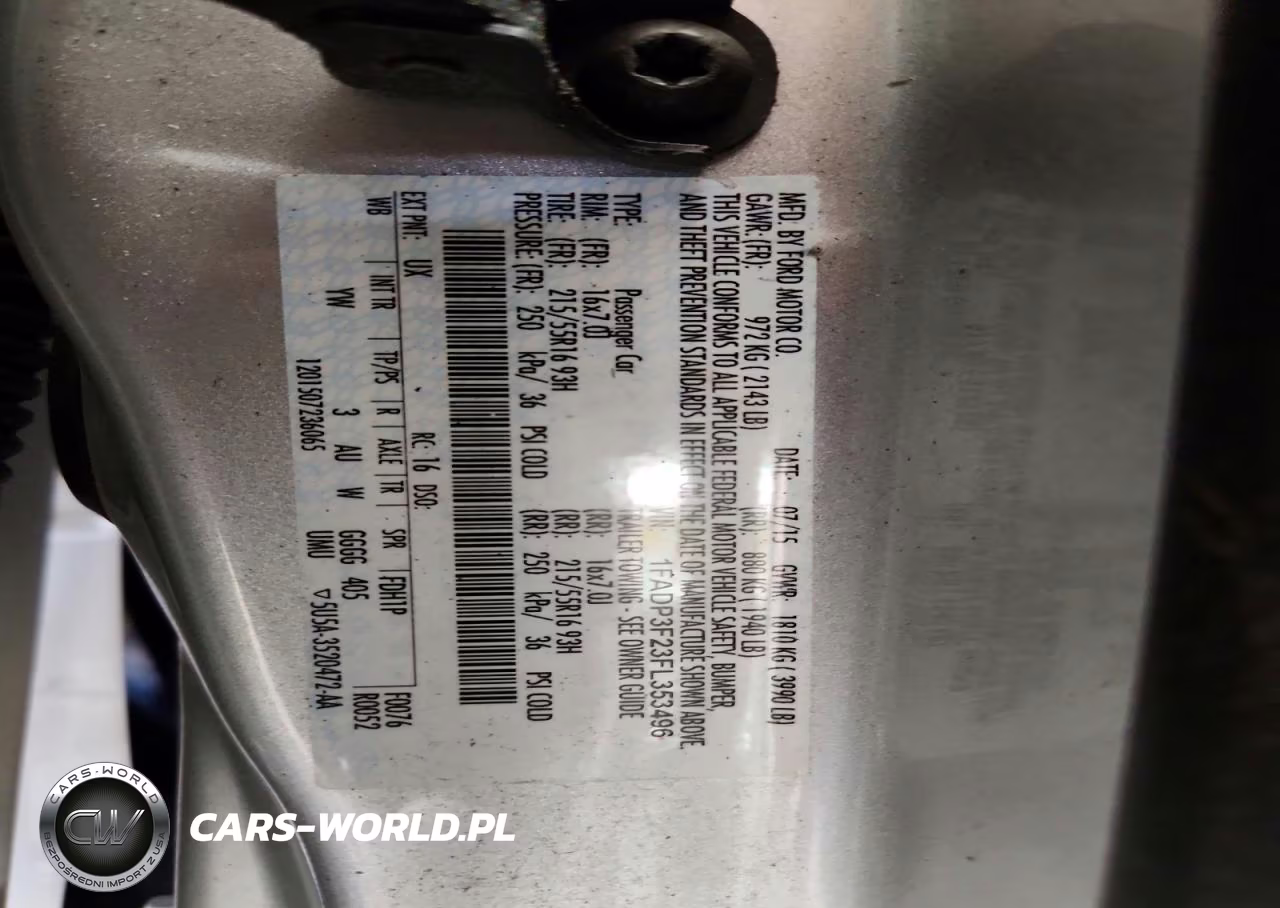 2015 Ford Focus Se VIN:1FADP3F23FL353496 - 12