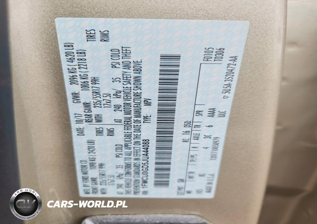 2018 Ford Escape Se VIN:1FMCU0GD5JUA44088 - 12