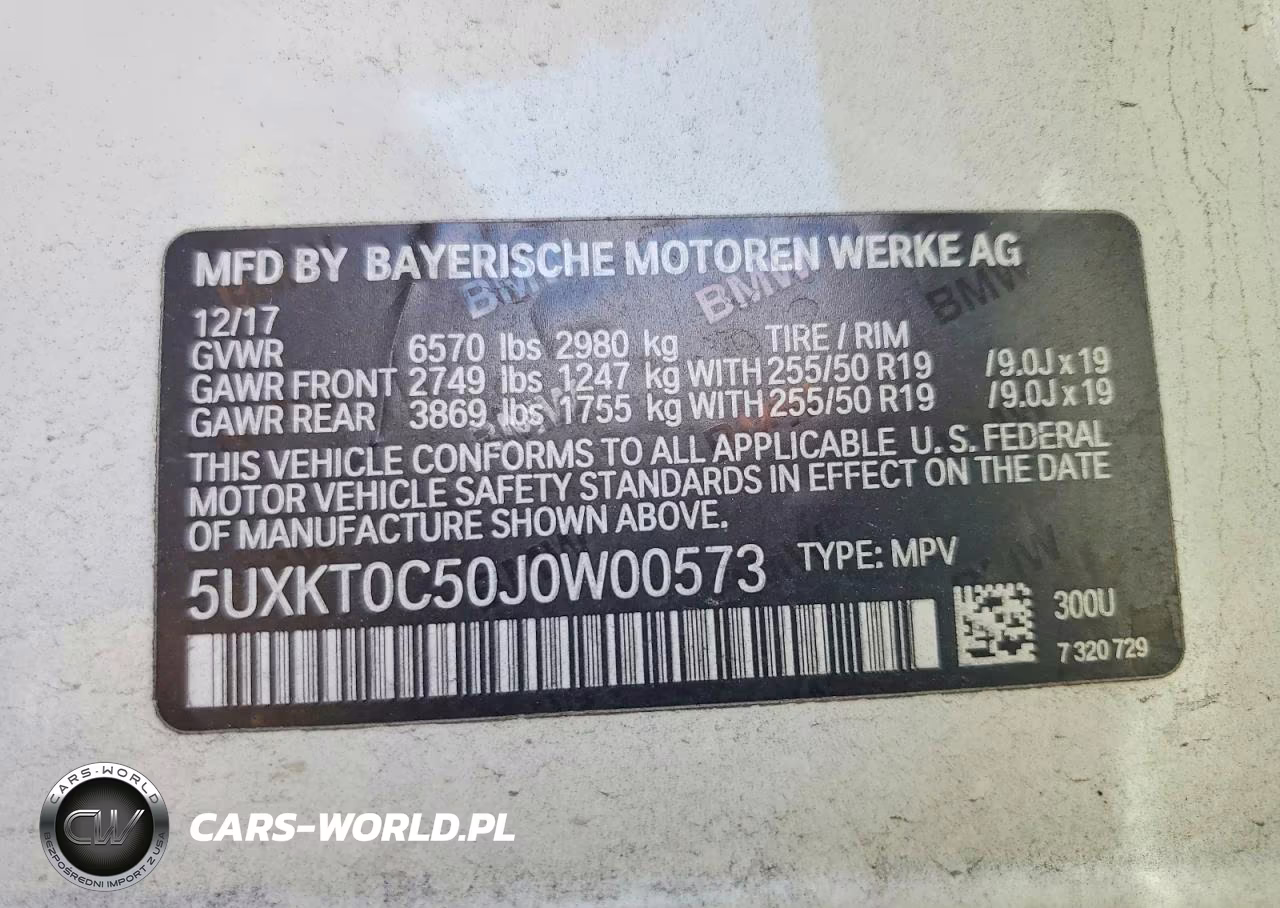2018 BMW X5 Xdr40E VIN:5UXKT0C50J0W00573 - 13