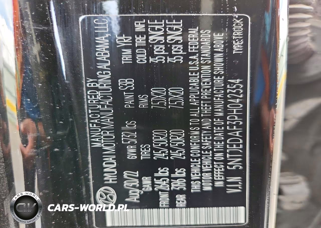 2023 Hyundai Santa Cruz Limited VIN:5NTJEDAF3PH042354 - 13