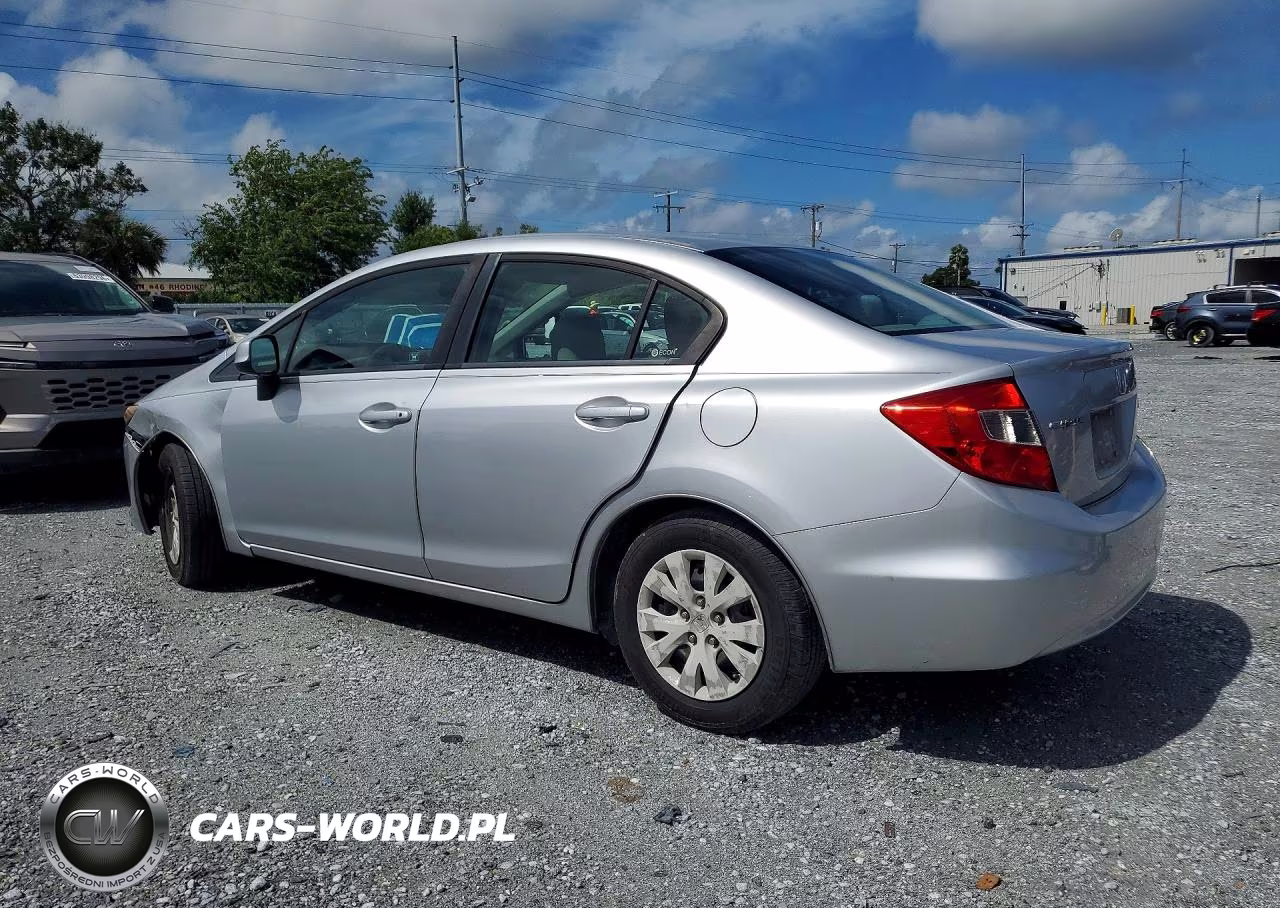 2012 Honda Civic Lx VIN:19XFB2F51CE016092 - 2