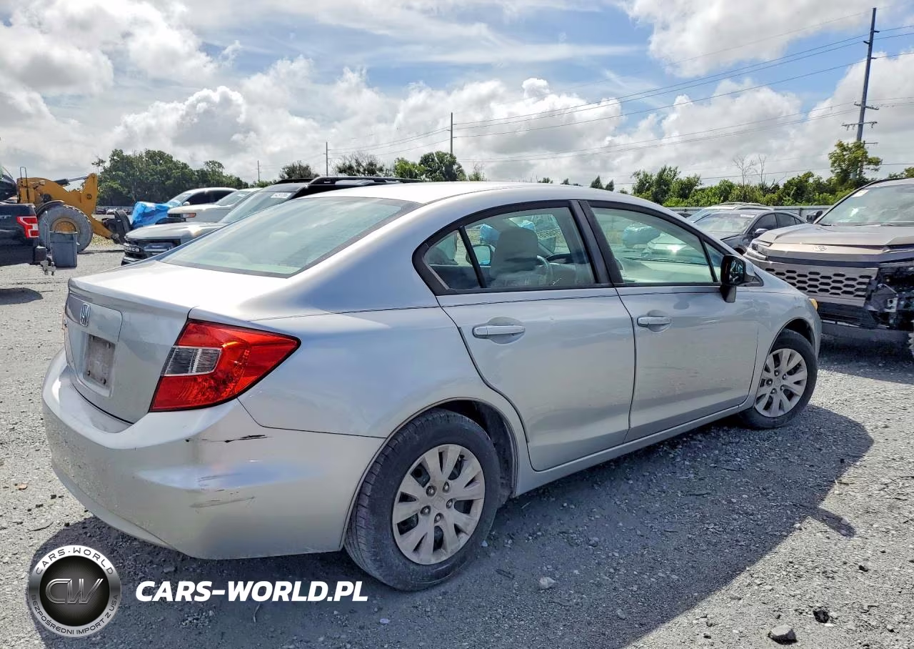 2012 Honda Civic Lx VIN:19XFB2F51CE016092 - 3