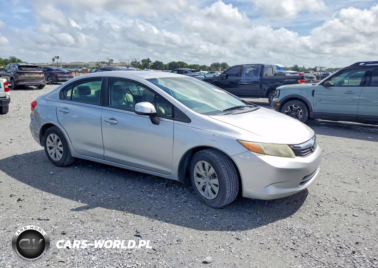 2012 Honda Civic Lx VIN:19XFB2F51CE016092 - 4