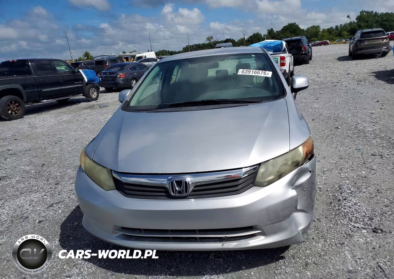 2012 Honda Civic Lx VIN:19XFB2F51CE016092 - 5