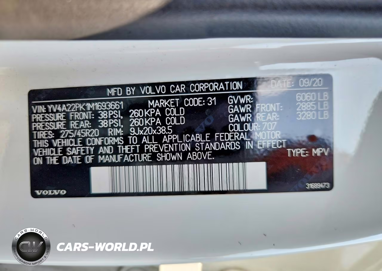 2021 Volvo Xc90 T6 Momentum VIN:YV4A22PK1M1693661 - 14