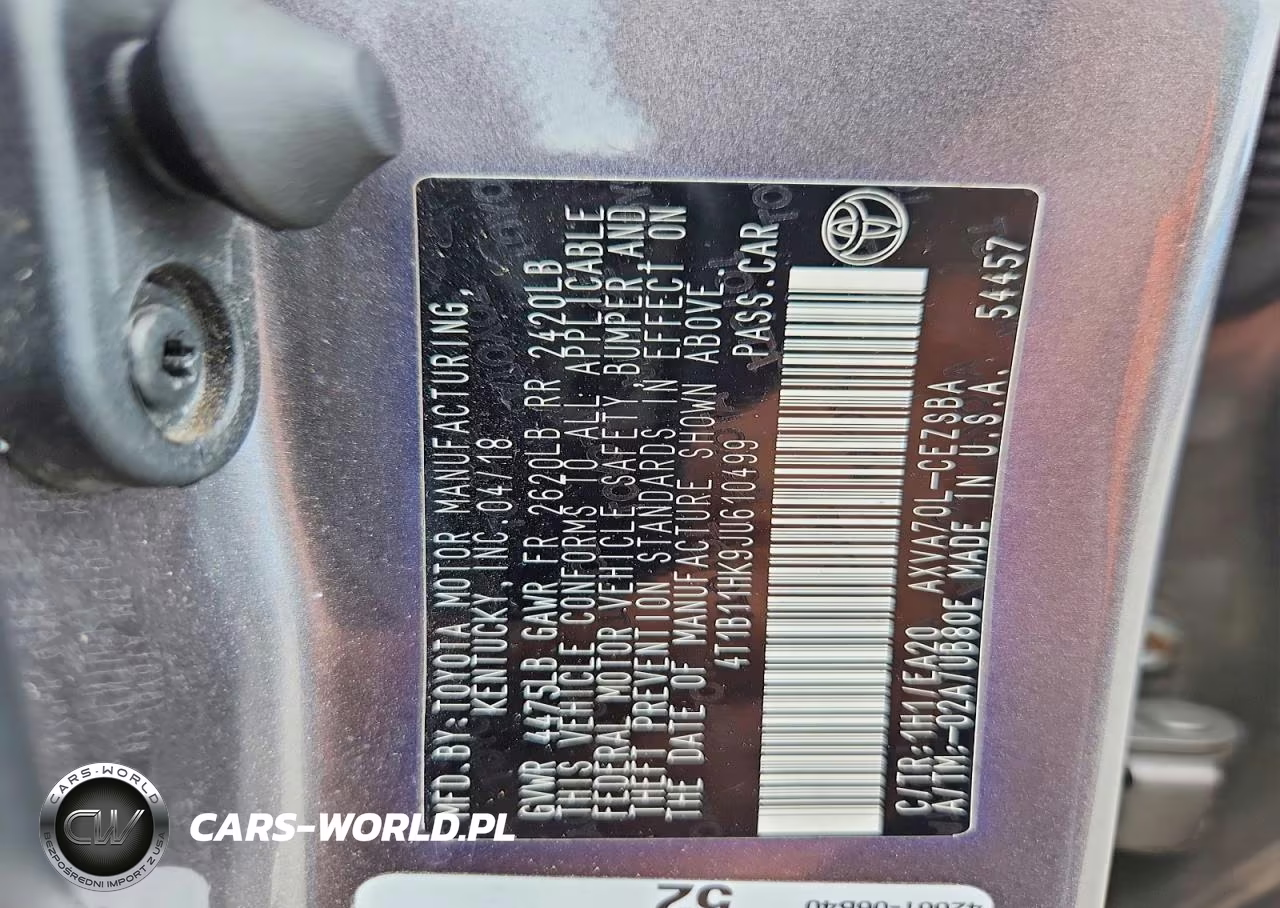 2018 Toyota Camry Se VIN:4T1B11HK9JU610499 - 12