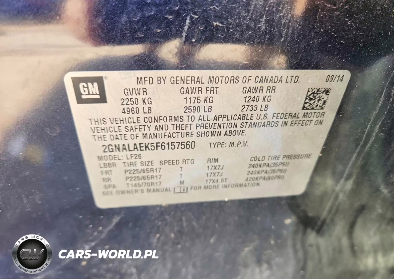 2015 Chevrolet Equinox Ls VIN:2GNALAEK5F6157560 - 13