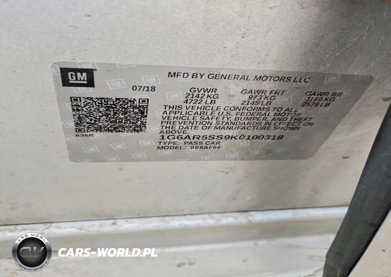 2019 Cadillac Cts Luxury VIN:1G6AR5SS9K0100318 - 12