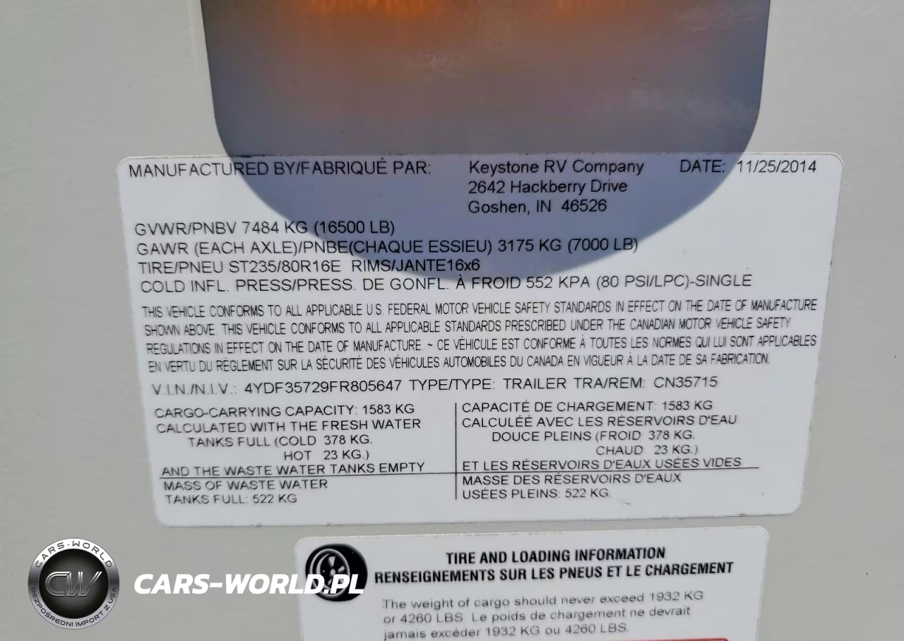 2015 Keystone Carbon Camper VIN:4YDF35729FR805647 - 10