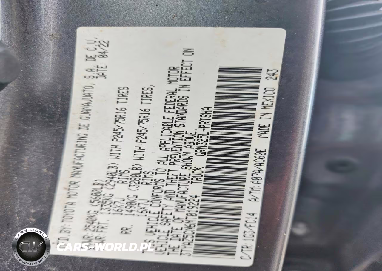 2022 Toyota Tacoma Sr5 V6 VIN:3TYAZ5CN6NT019224 - 13