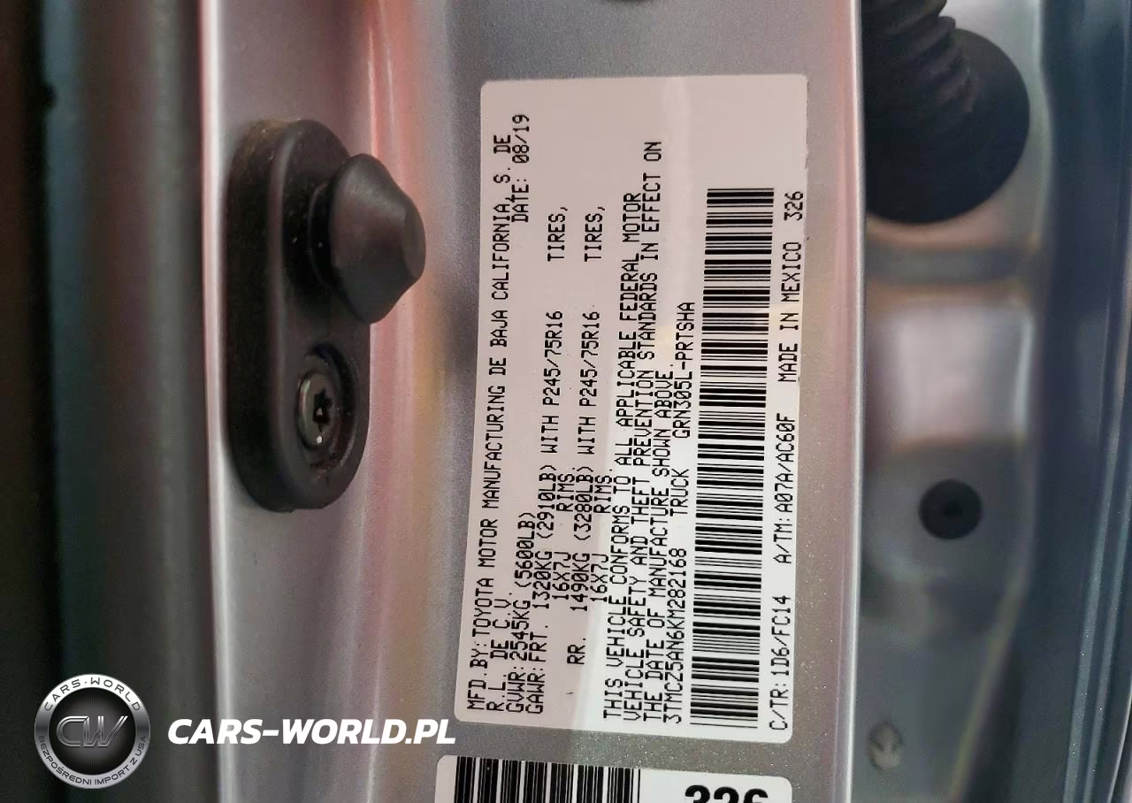 2019 Toyota Tacoma Sr5 V6 VIN:3TMCZ5AN6KM282168 - 12