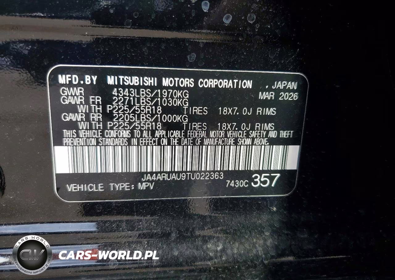 2026 Mitsubishi Outlander Sport S-Se VIN:JA4ARUAU9TU022363 - 14