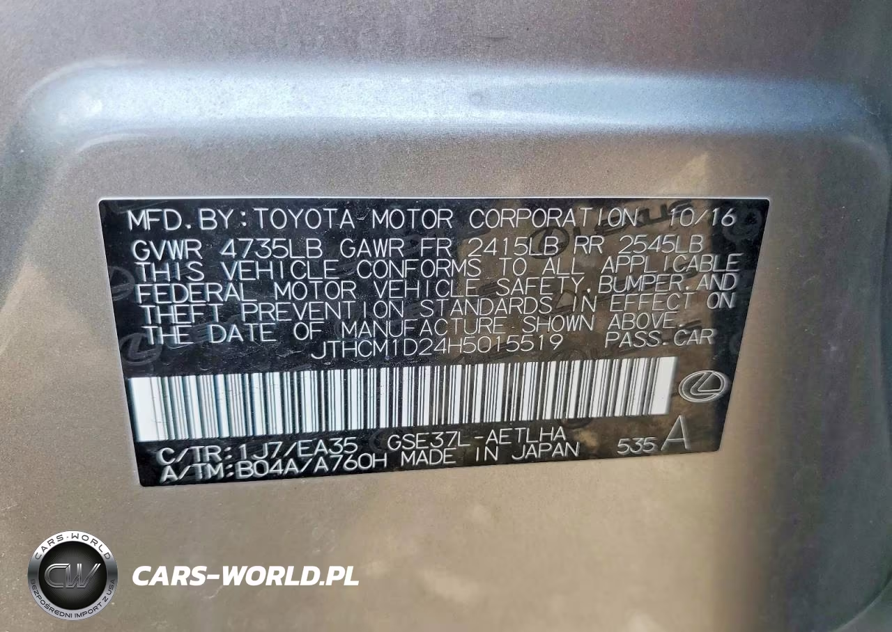 2017 Lexus Is 300 VIN:JTHCM1D24H5015519 - 13