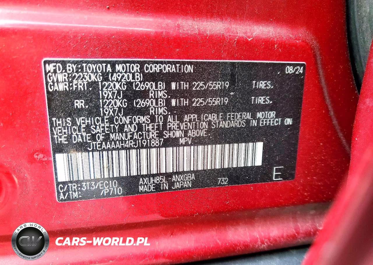 2024 Toyota Venza Le VIN:JTEAAAAH4RJ191887 - 13