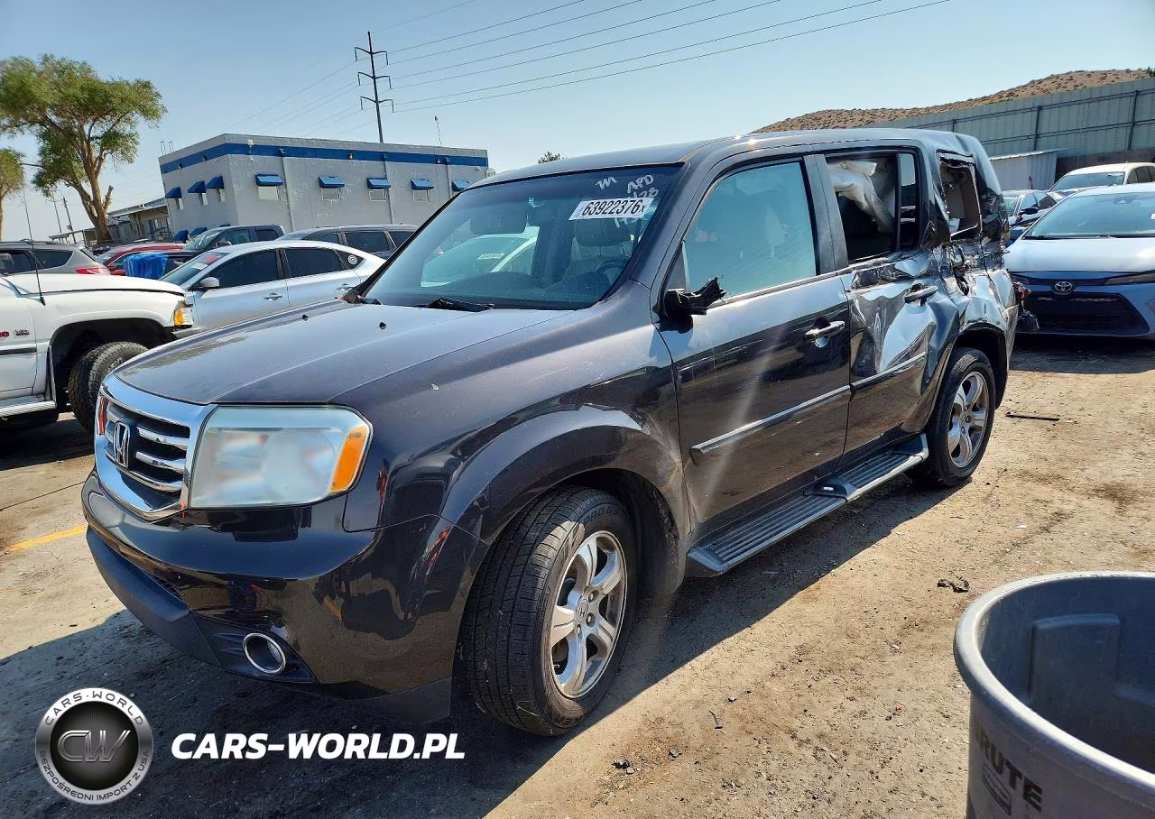 2014 Honda Pilot Exln VIN:5FNYF4H75EB001731 - 1