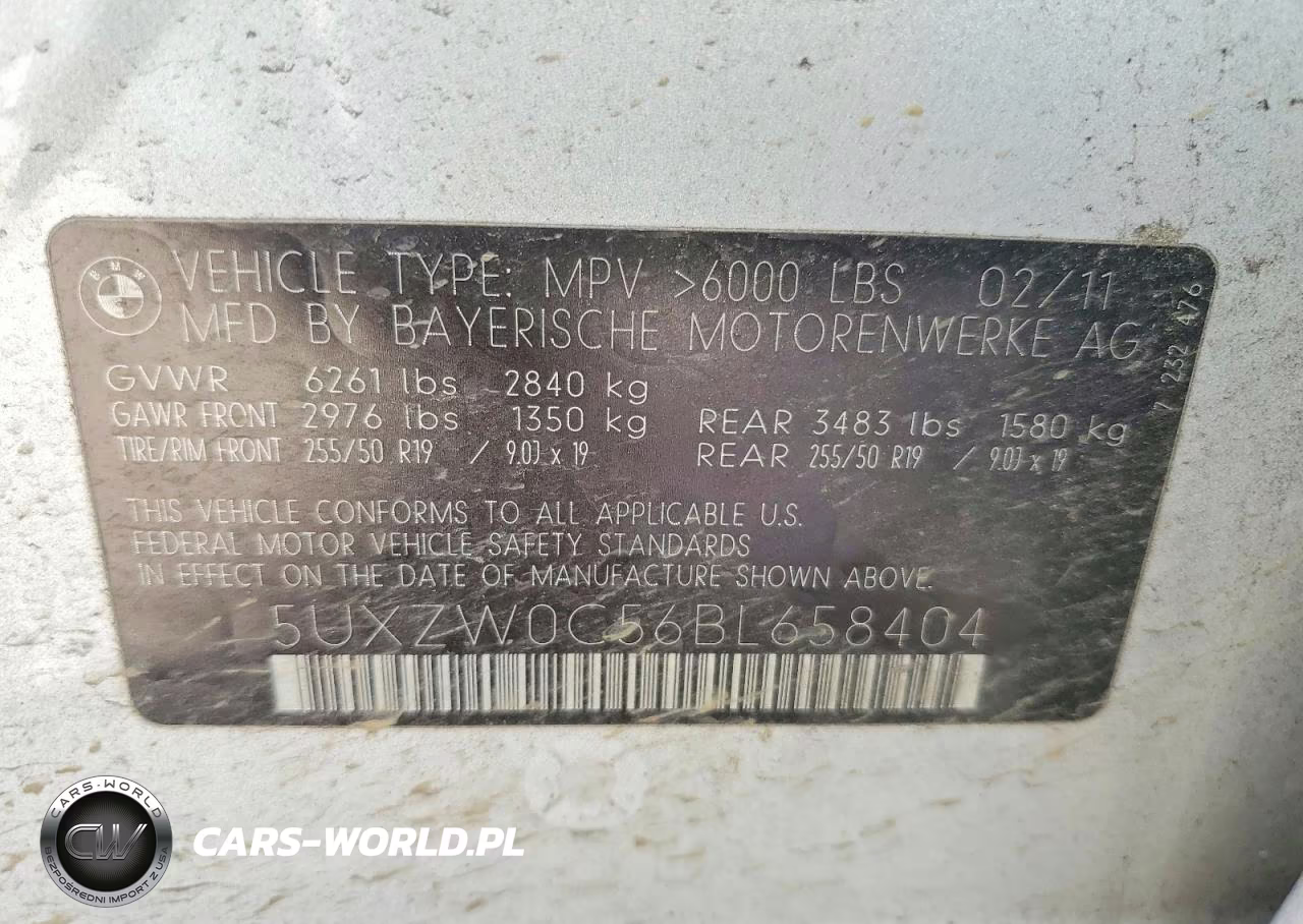 2011 BMW X5 xDrive35D VIN:5UXZW0C56BL658404 - 12