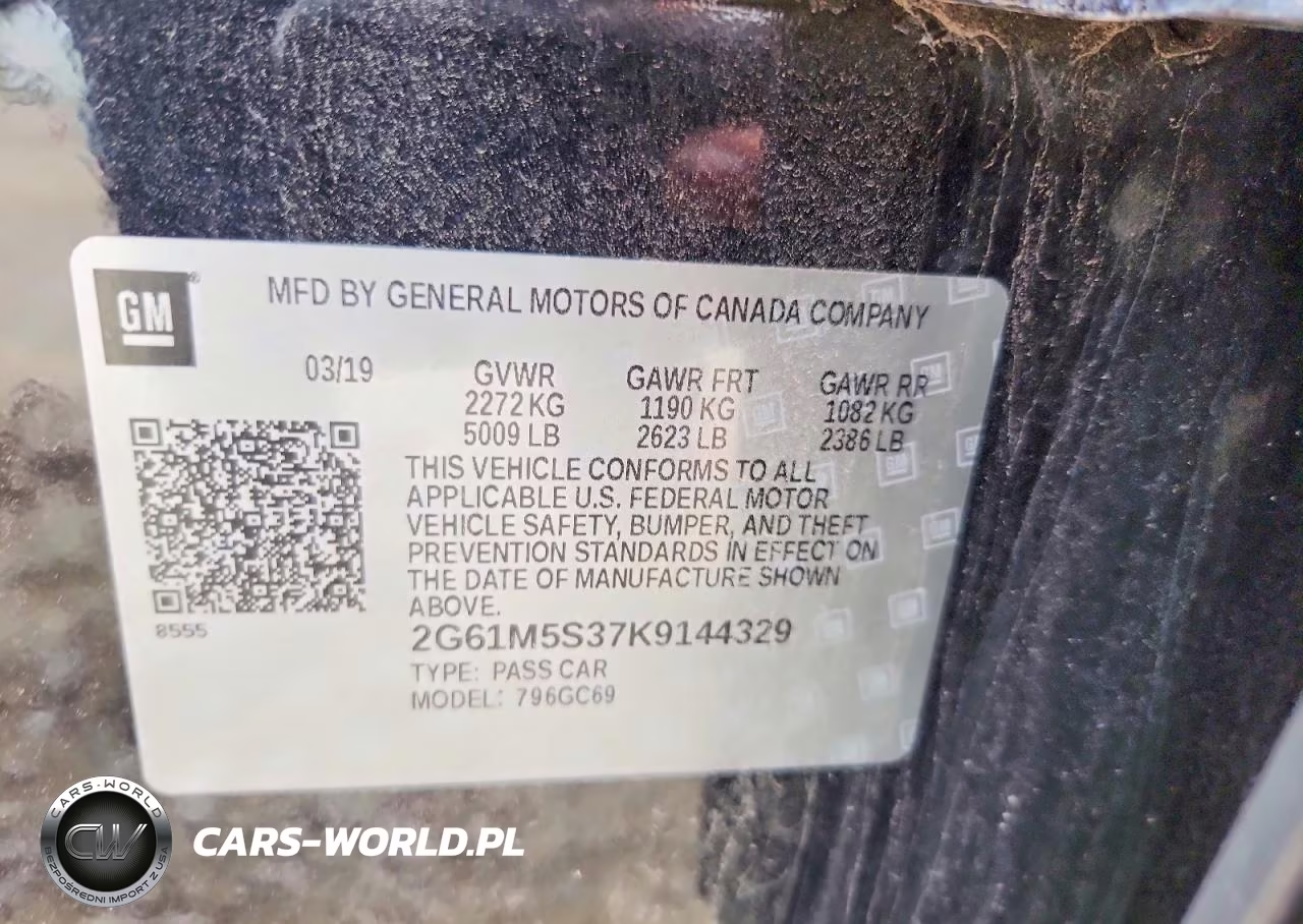 2019 Cadillac Xts Luxury VIN:2G61M5S37K9144329 - 12