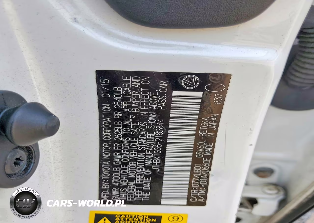 2015 Lexus Es 350 VIN:JTHBK1GG6F2182844 - 12