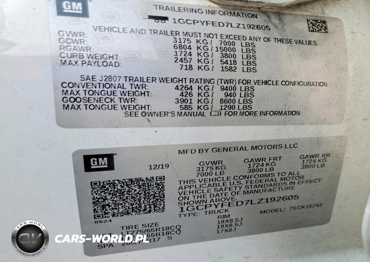 2020 Chevrolet Silverado K1500 Lt Trail Boss VIN:1GCPYFED7LZ192605 - 12