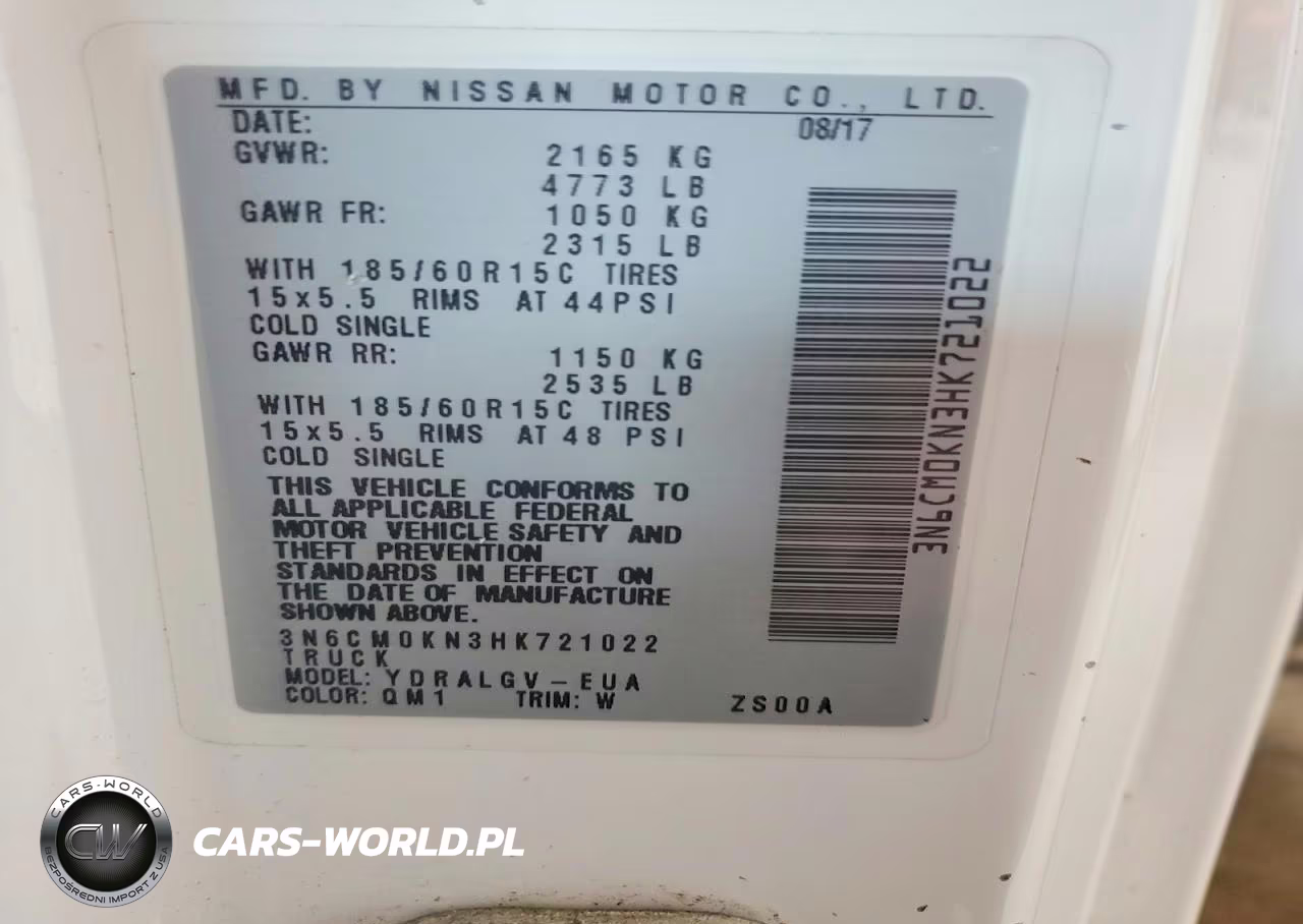 2017 Nissan Nv200 Delivery Van VIN:3N6CM0KN3HK721022 - 13