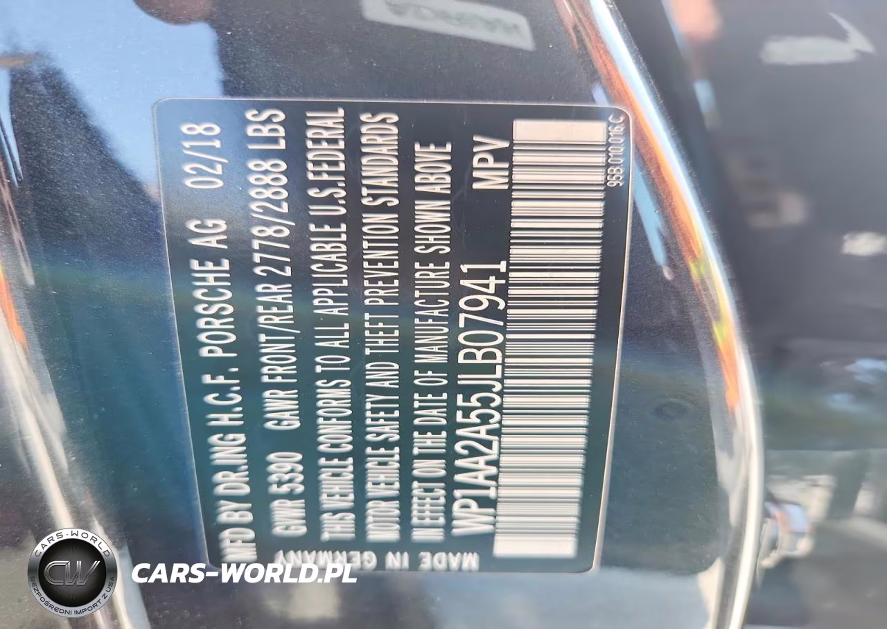 2018 Porsche Macan VIN:WP1AA2A55JLB07941 - 13