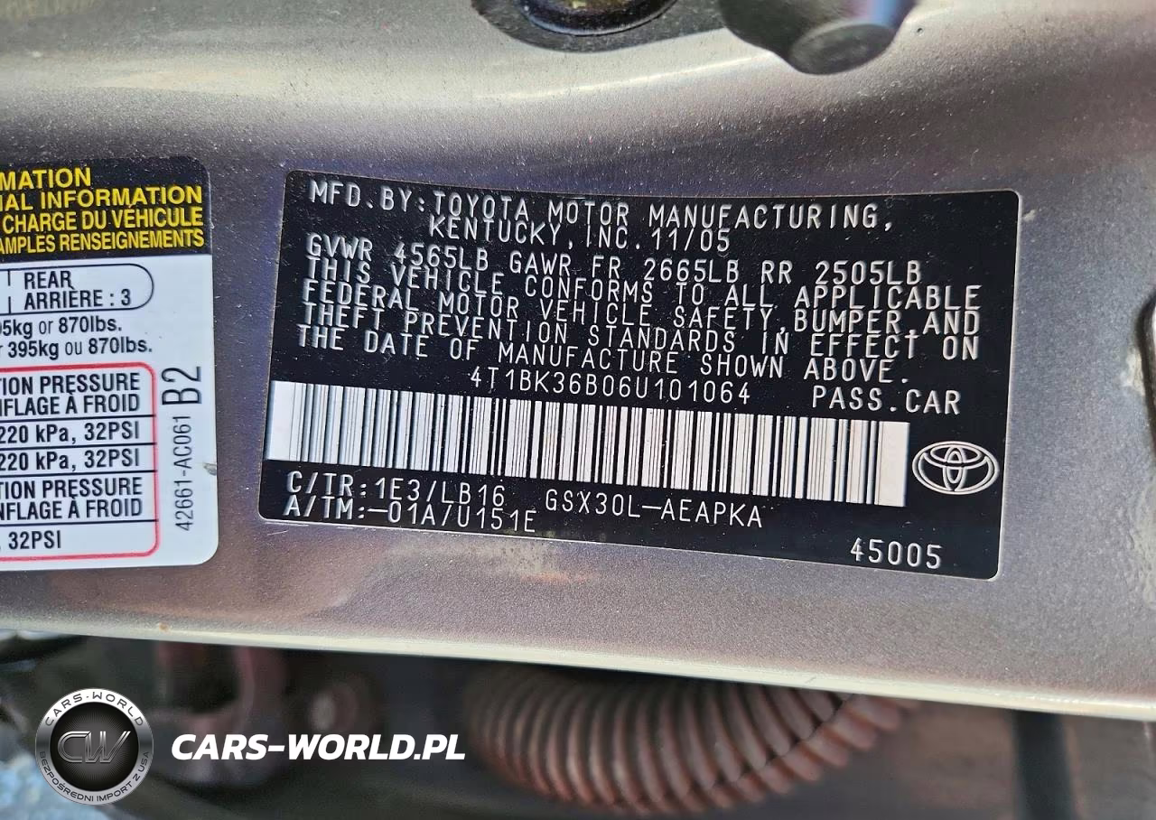 2006 Toyota Avalon Limited VIN:4T1BK36B06U101064 - 12