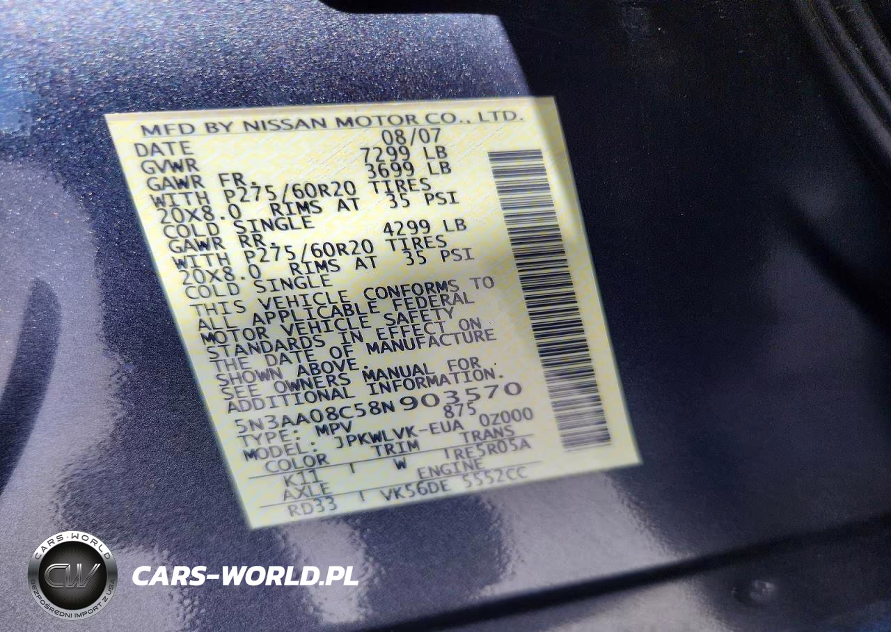 2008 Infiniti Qx56 Base VIN:5N3AA08C58N903570 - 13