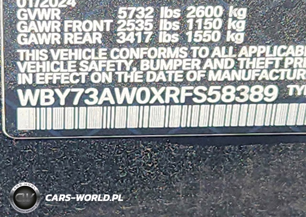 2024 BMW I4 Edrive 40 VIN:WBY73AW0XRFS58389 - 13