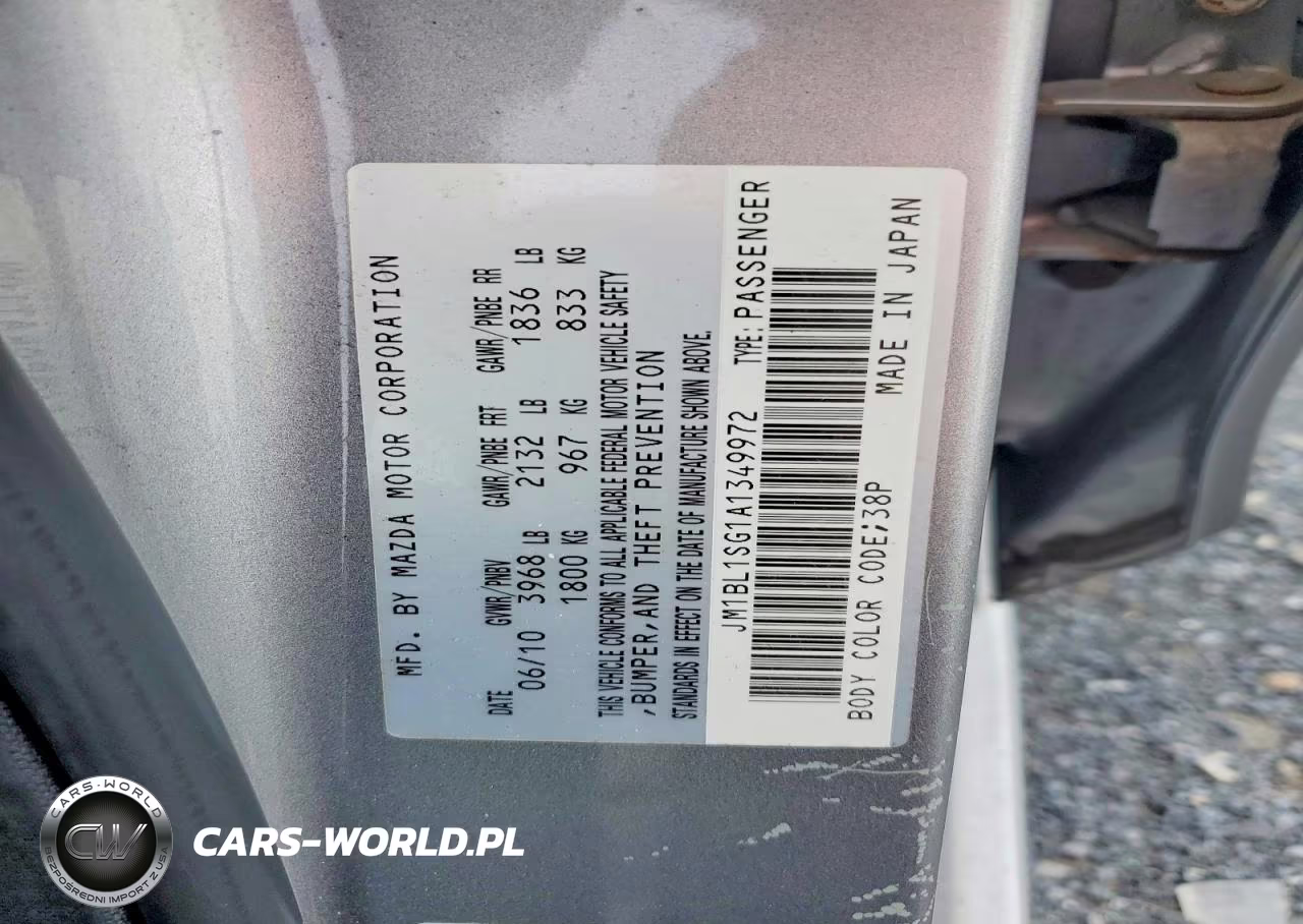 2010 Mazda 3 I VIN:JM1BL1SG1A1349972 - 13