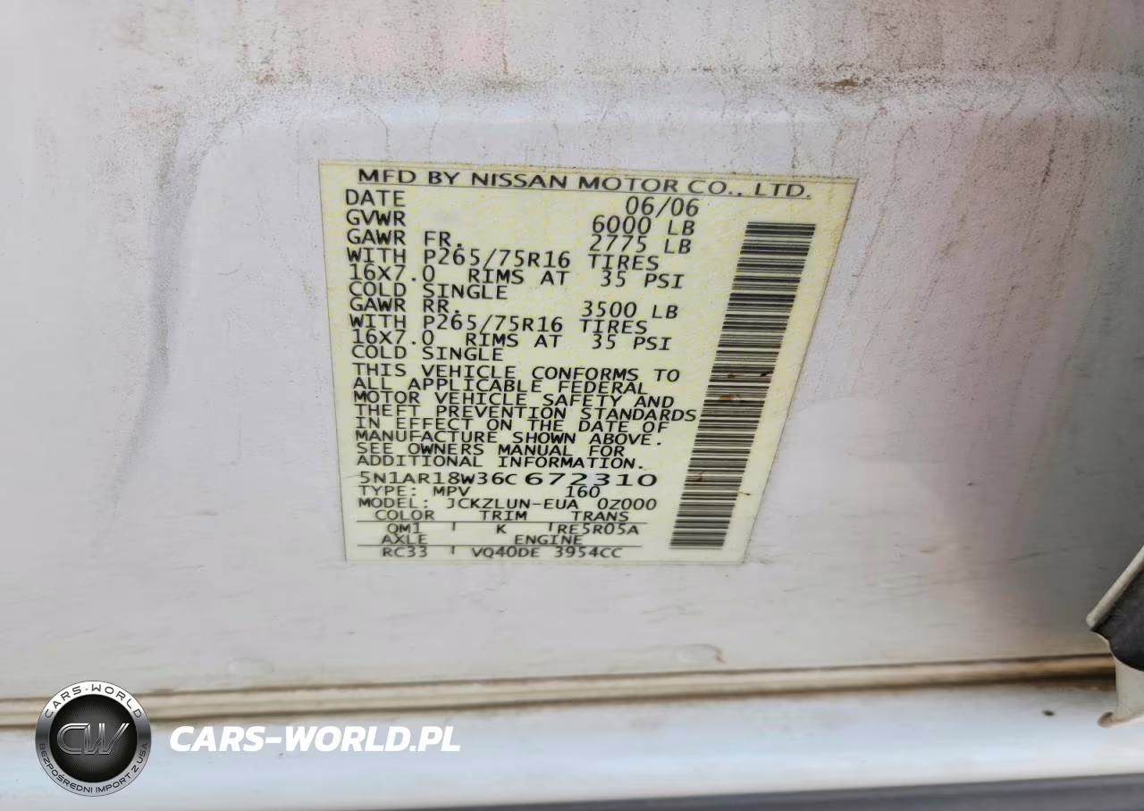 2006 Nissan Pathfinder S VIN:5N1AR18W36C672310 - 12