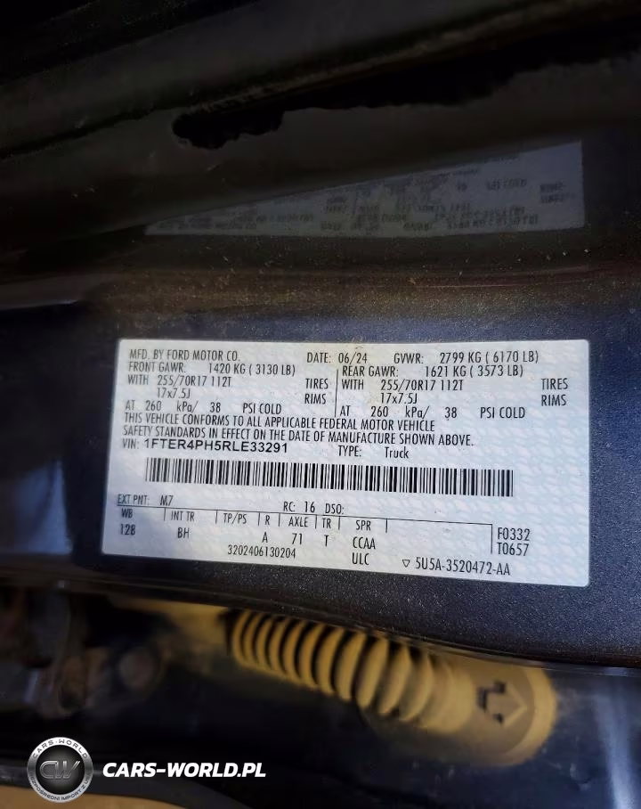 2024 Ford Ranger Xl VIN:1FTER4PH5RLE33291 - 12