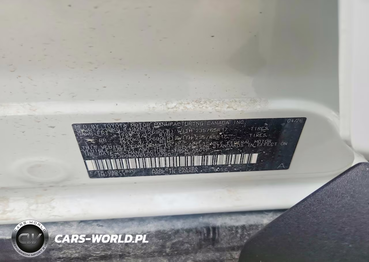 2026 Toyota Rav4 Le VIN:2T36CRAV6TC013790 - 12