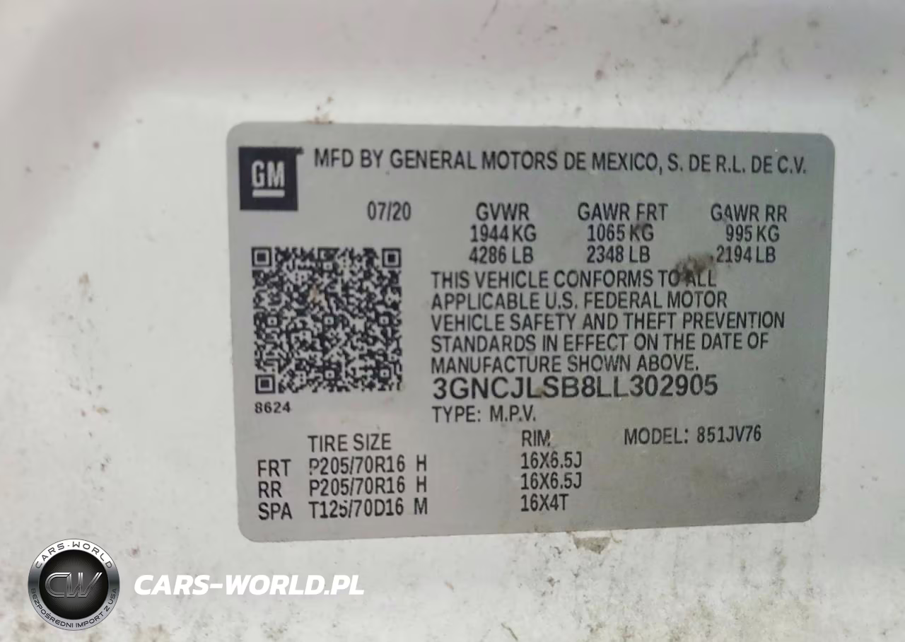 2020 Chevrolet Trax 1Lt VIN:3GNCJLSB8LL302905 - 13