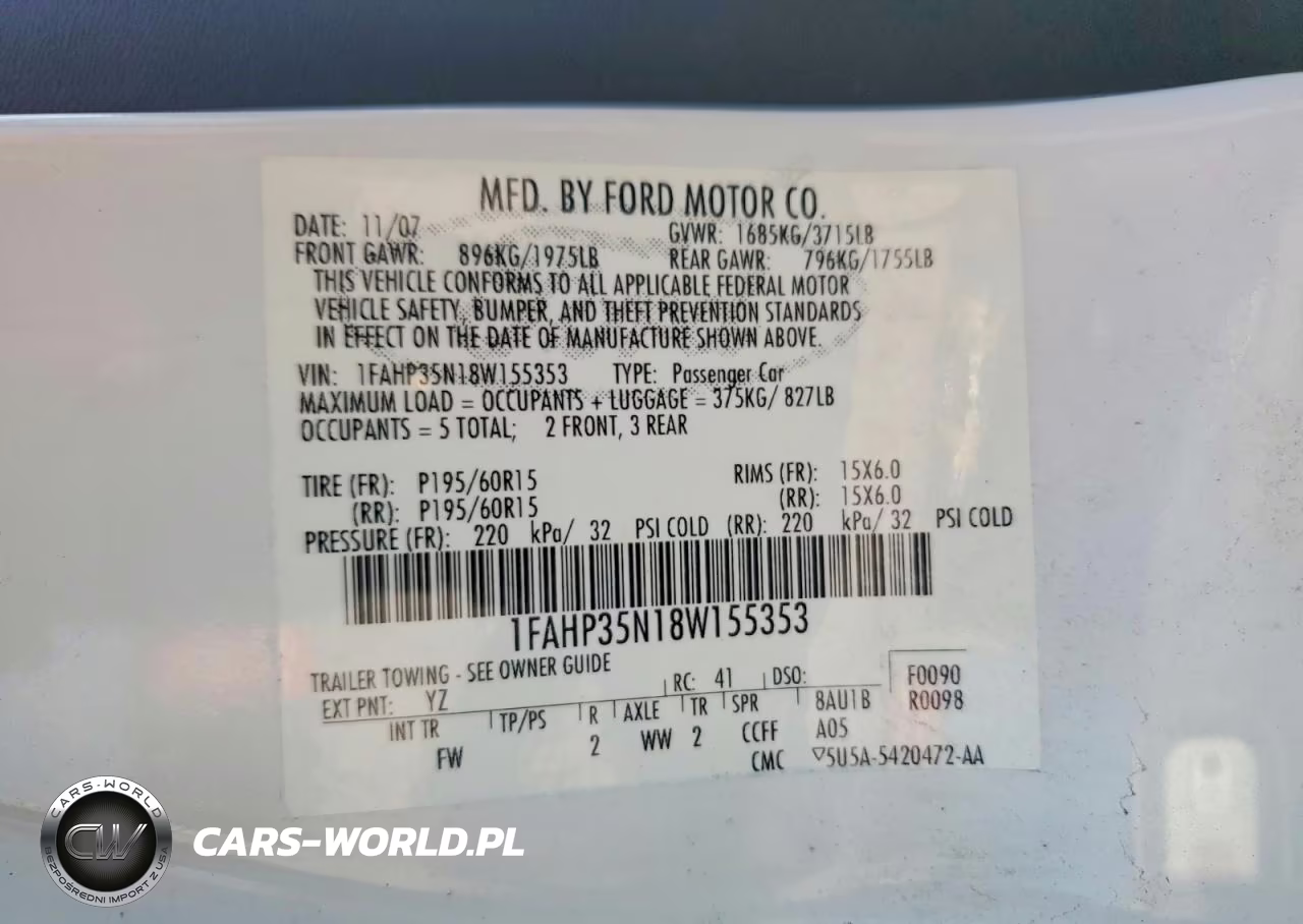 2008 Ford Focus Se VIN:1FAHP35N18W155353 - 12
