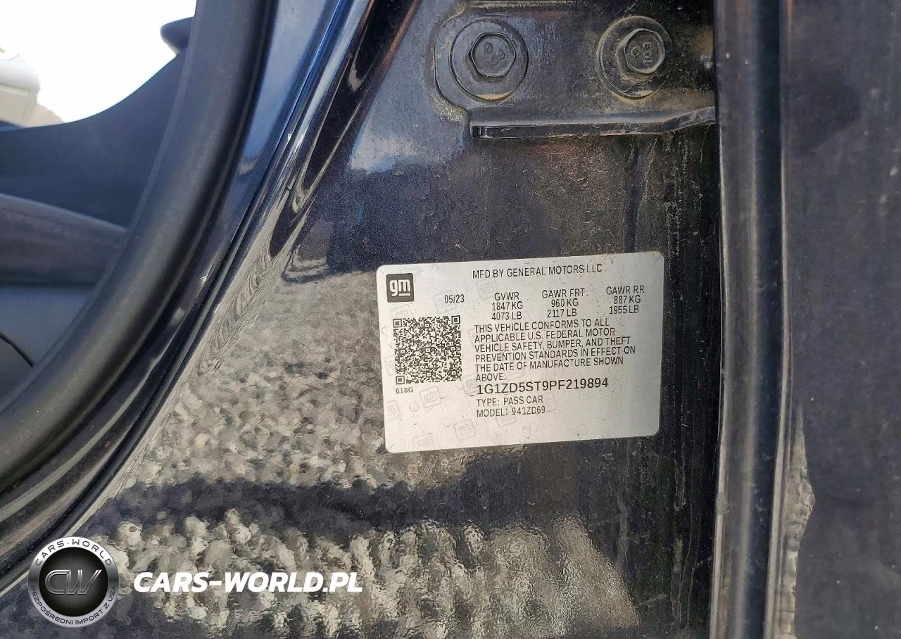 2023 Chevrolet Malibu Lt VIN:1G1ZD5ST9PF219894 - 13