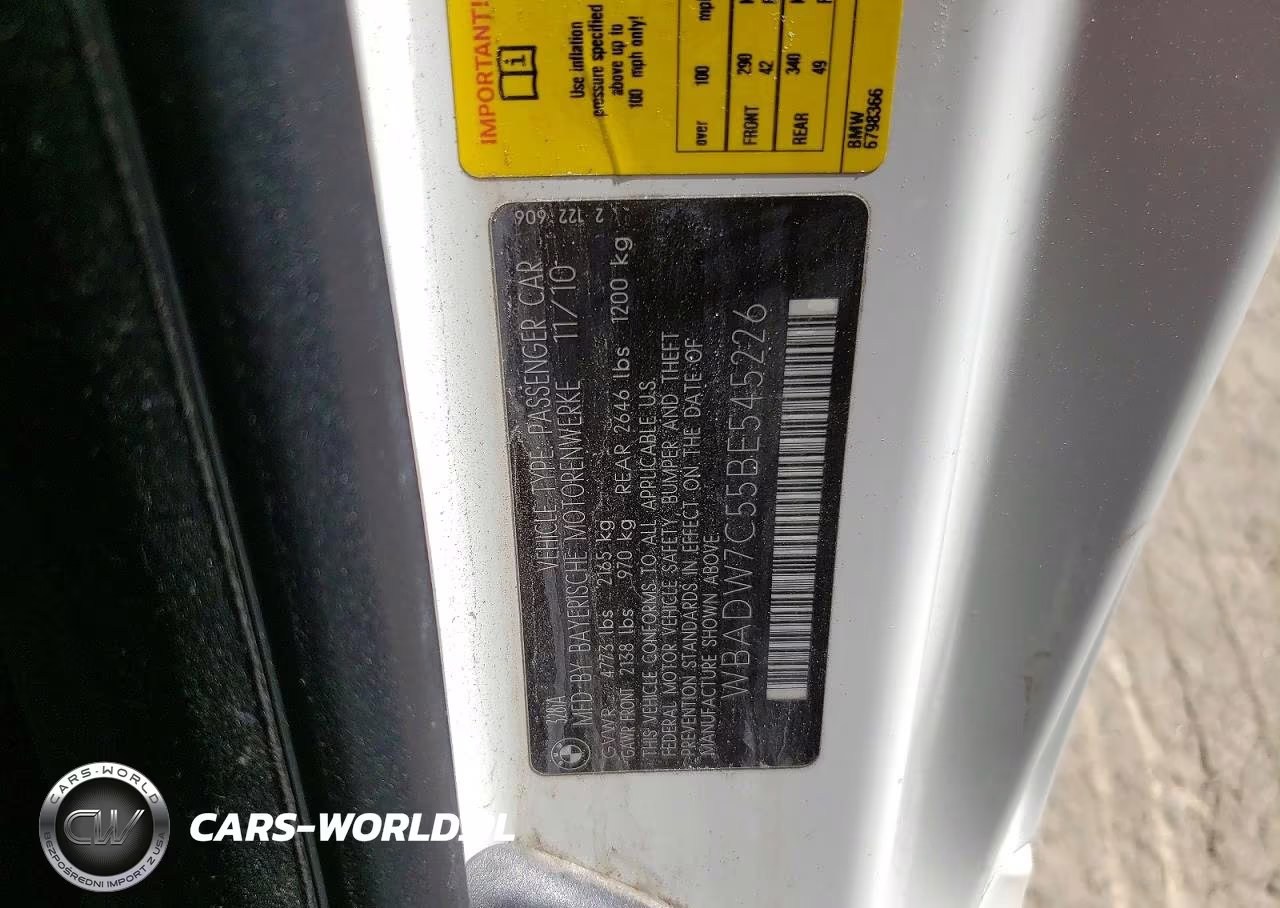 2011 BMW 328I VIN:WBADW7C55BE545226 - 12