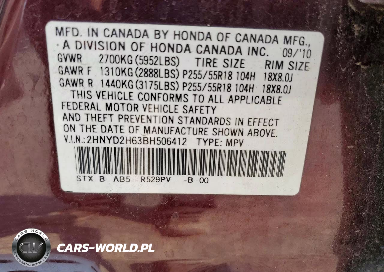 2011 Acura Mdx Technology VIN:2HNYD2H63BH506412 - 14